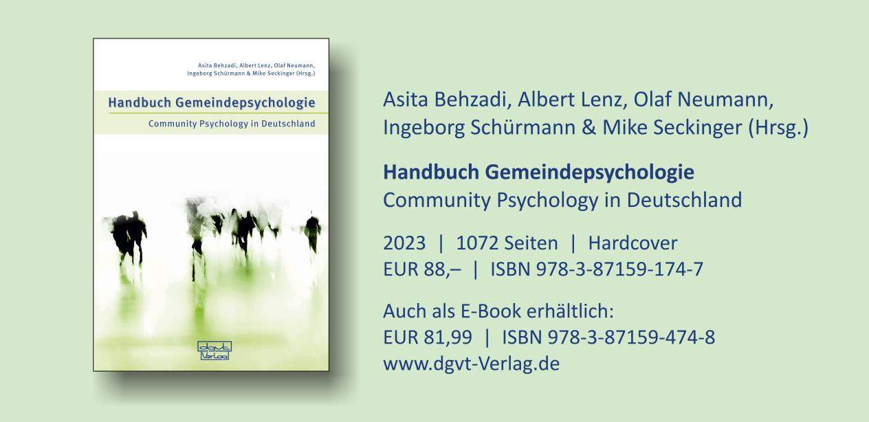 E-Mail-Banner Handbuch Gemeindepsychologie